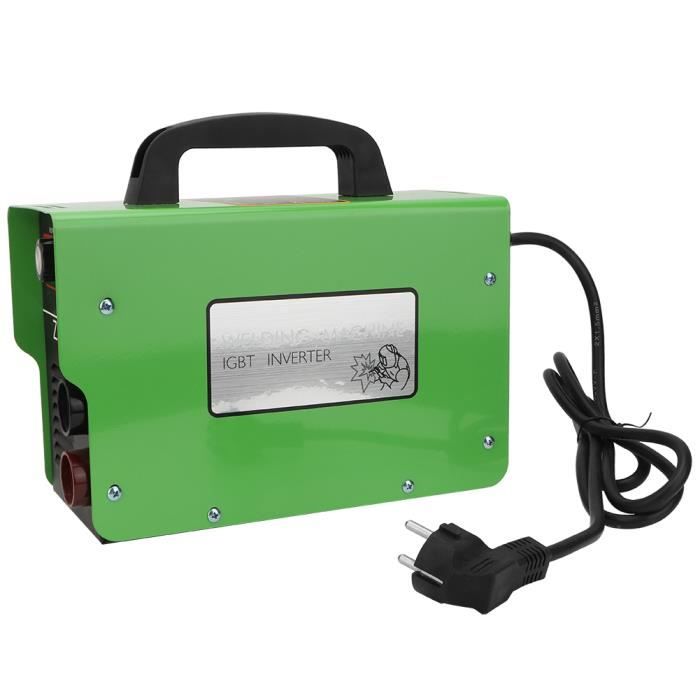 Vert ARC MMA‑200Amp DC Inverter Soudder Machine de soudage de l/'onduleur Soudeur d/'onduleur IGBT portable Machine à souder électrique Poste a Souder 20‑200Amp Prise UE 220V