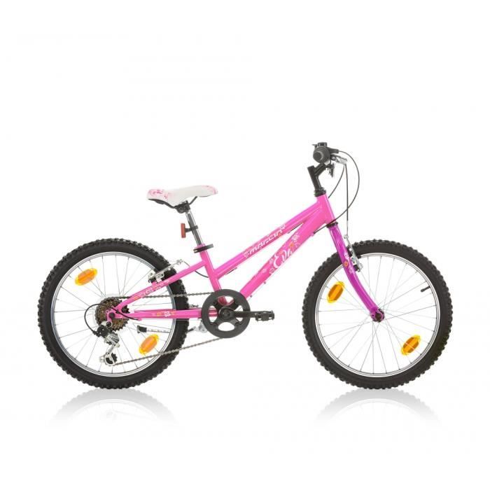 VTT fille EVA 24 fuschia mauve 2017 Cdiscount Sport