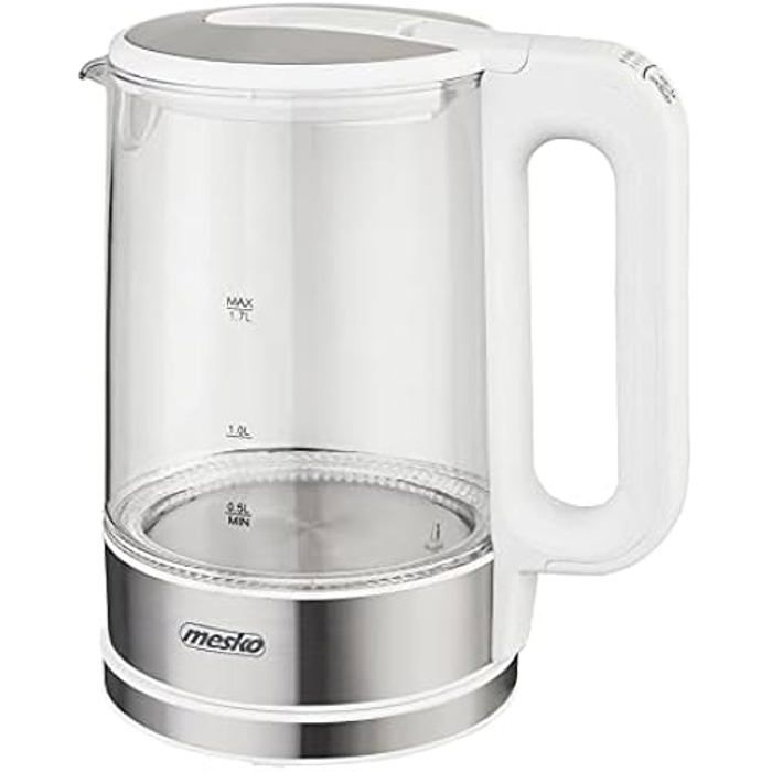 Bouilloire MESKO MS 1301w - Réglage température - Rétroéclairage LED - 17L - 2200W