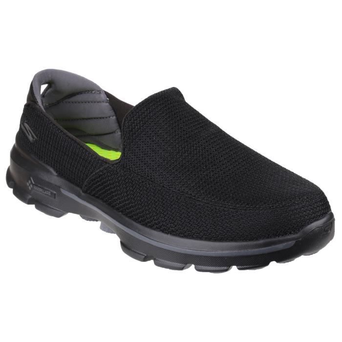 Skechers Go Walk 3 - Baskets sans lacets - Homme Bleu marine/gris