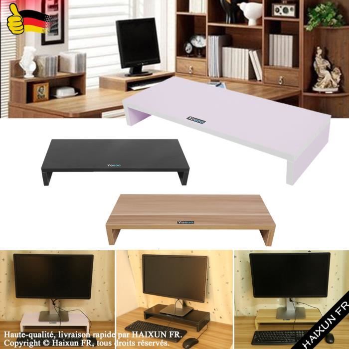 Support d'écran d'ordinateur de bureau Étagère à affichage LED Support