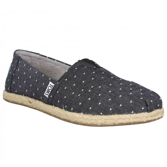 Espadrilles TOMS Classic toile Femme-37,5-Chambray