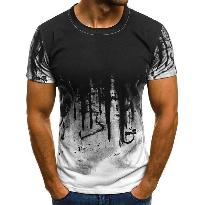 Tee shirt 2025 homme court