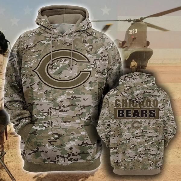 Sweat à Capuche Chicago Bears Arvin-5569 Neuf Avec étiquettes