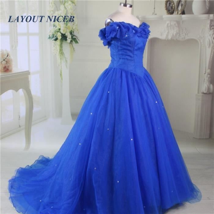 robe de princesse bleu