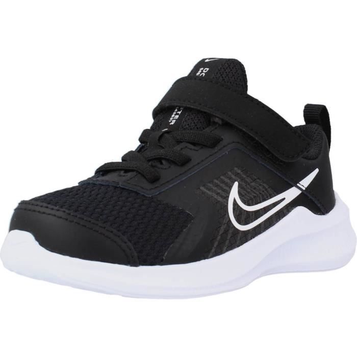 Basket Enfant NIKE 111260 Noir Textile Lacets Noir