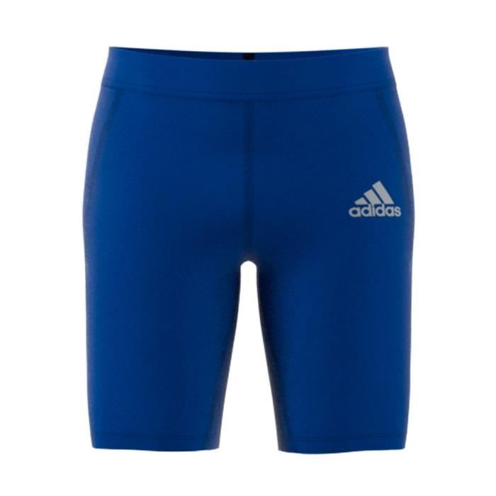 Short de compression - Adidas Techfit - Bleu - Homme - Fitness - Respirant