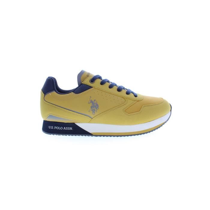 U.S. POLO ASSN. Basket Sneakers Sport Running Homme Jaune Textile SF14564