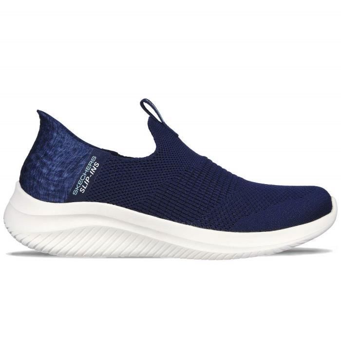 Skechers Chaussures pour Femme Skechers Ultra Flex 3.0 - Smooth Step 149709-NVY Bleu - Textile - Lacets - Plat