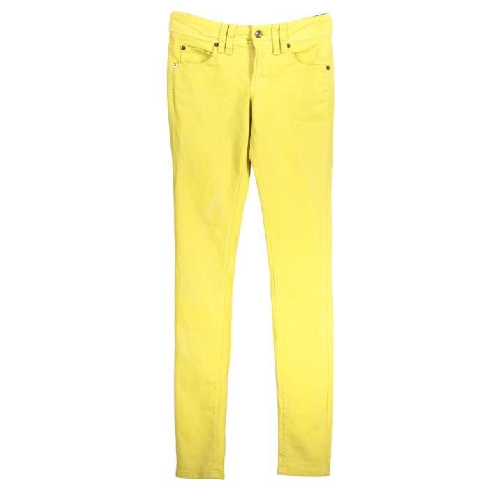 JOHN GALLIANO Jeans Femme Jaune Textile SF18326 Jaune Cdiscount Prêt