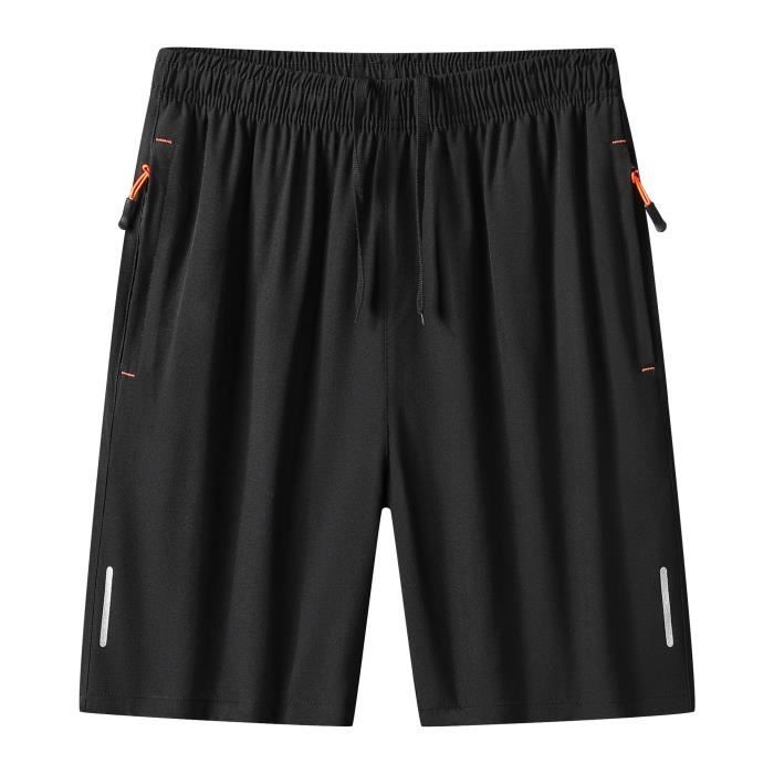 Short De Sport Pour Homme - Couleur Unie - Short D'été Ample