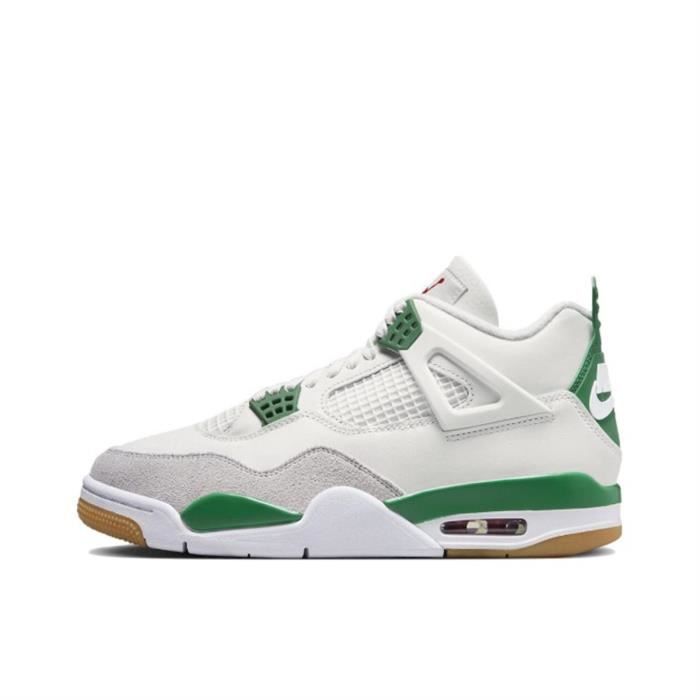 Jordan retro best sale 4 gris vert