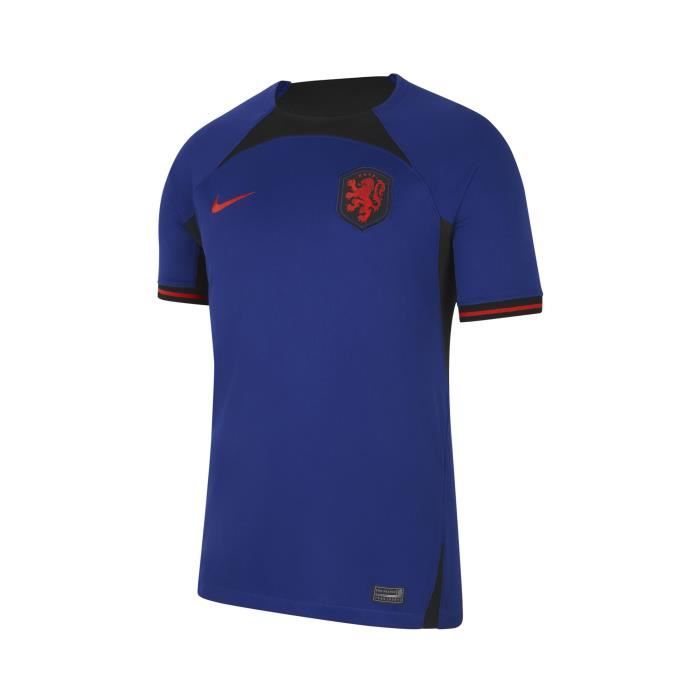 Maillot Pays Bas Exterieur 2022 2023 Bleu 100 Polyester Cdiscount Sport