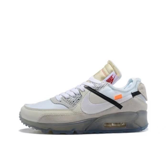 OFF WHITE X Nike Air Max 90 Virgil the ten. Gris Cdiscount