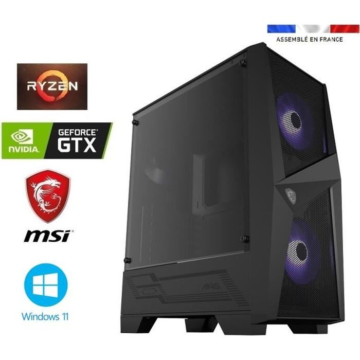 CyberpowerPC Regiment PC Gamer - AMD Ryzen 5 4500, GTX 1650 4Go, 8Go RAM, SSD 500Go, Windows 11