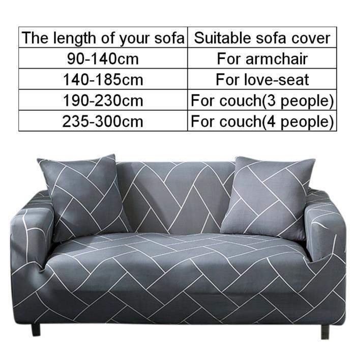Housse De Canapé Protection Élastique Imperméable Anti-Poussière (Pour