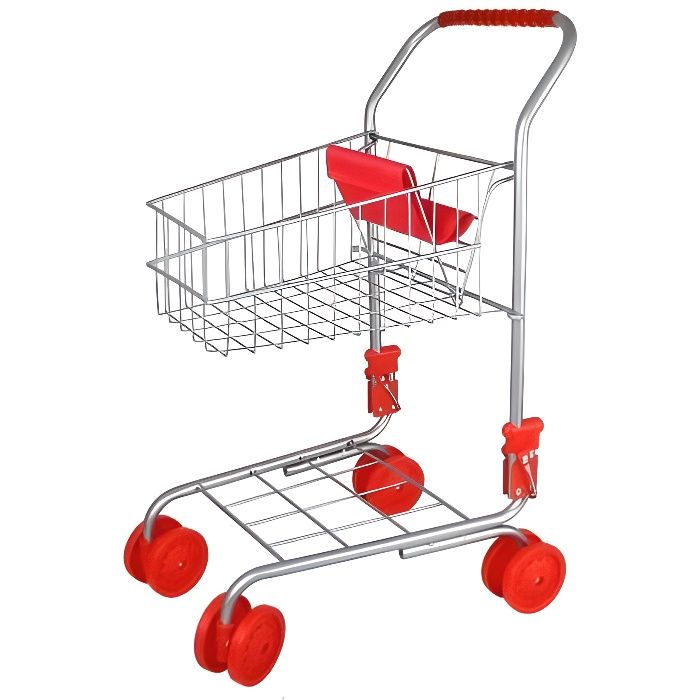Paperllong® Simuler supermarché caddie faire semblant de jouer jouets enfants mini chariot en plastique jouer jouet cadeau pour enfants 