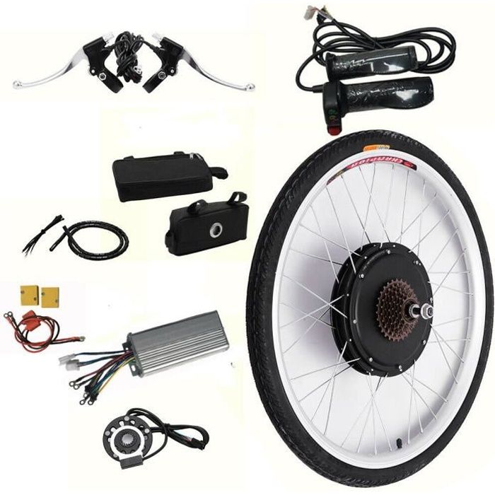 Kit De Conversion VTT électrique 36V 350W – Roue Avant 26 Pouces – NEUF