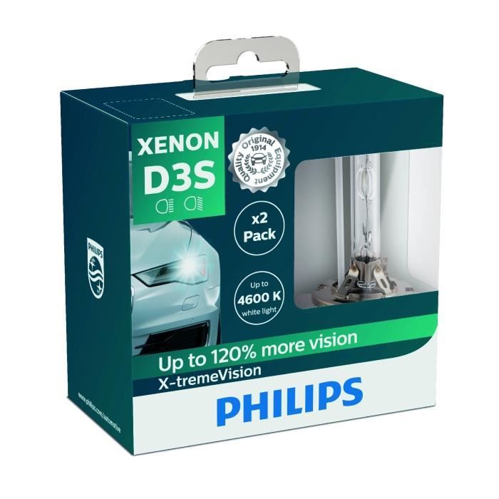 Philips 42403XVS2 Ampoule Xénon X-tremeVision D3S, Set de 2