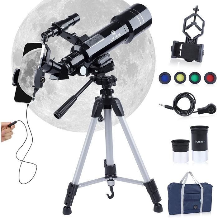 Télescope Astronomique 70 Mm Urtioty - Pour Débutants Et Enfants, Trépied Réglable, Lentille Verte, Oculaires Inclus - 3