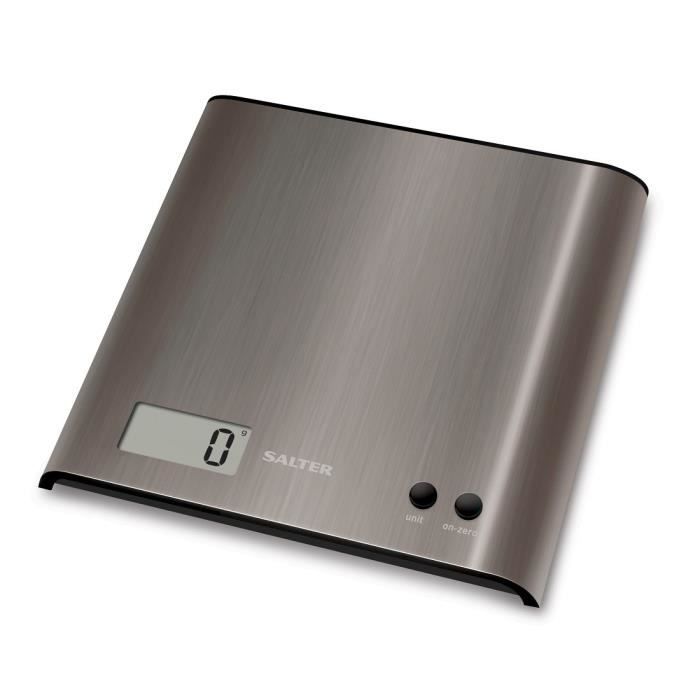 Salter 1087 SSDR, LCD, 45 x 20 mm, Noir, Acier inoxydable, 180 mm, 180 mm, 25 mm