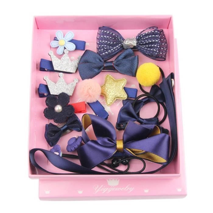 5 Cheveux Pince A Cheveux Coffret Cadeau En Tissu 18pcs Ensemble Petit Accessoires Decoration Pour Bebe Fille Enfant Cdiscount Au Quotidien