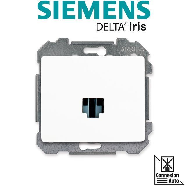 SIEMENS Delta Iris Mécanisme prise informatique RJ45 (catégorie 5) - Blanc