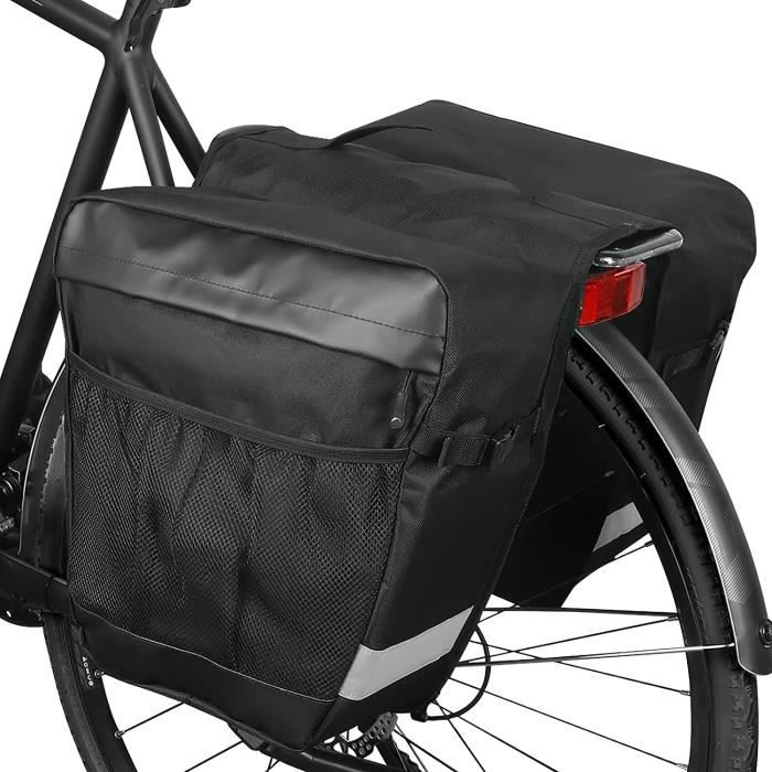 Sacoche De Vélo étanche 50L - Double Sacoche Porte-bagages Arrière - Nylon 600D - Pour VTT Et Voyage