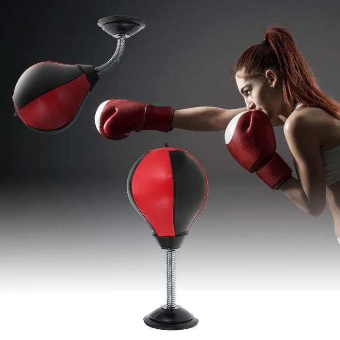 Balle de boxe de bureau avec ventouse, sac de frappe, table d'exercice,  enfants, vitesse, outil souligné, entraînement adulte, Re X3T5