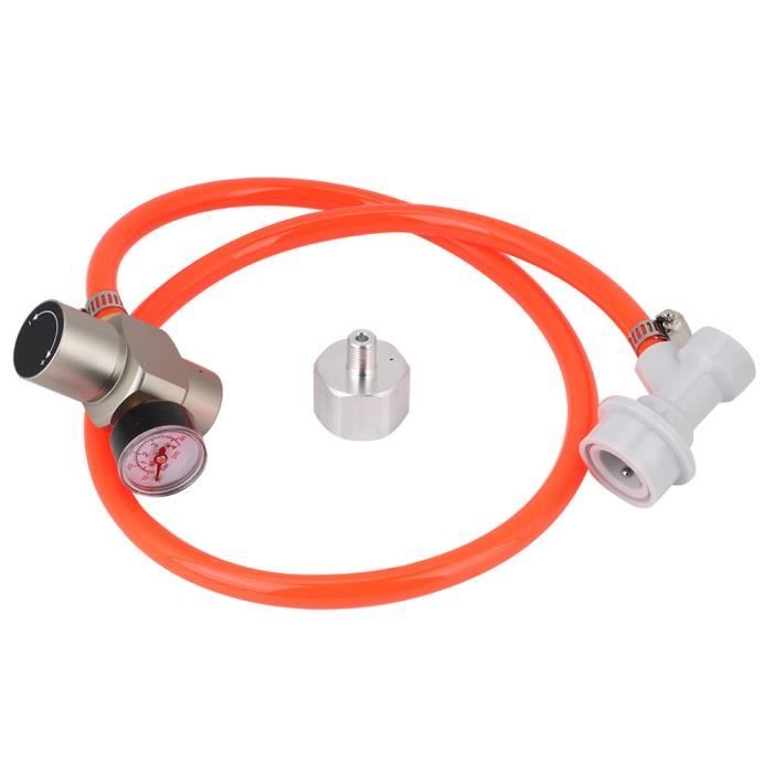 Nikou Adaptateur CO2 Eau Gazeuse Mini - 3/8-24UNF Vers 6ACME-6G Pour Régulateur Homebrew Beer Corny Keg