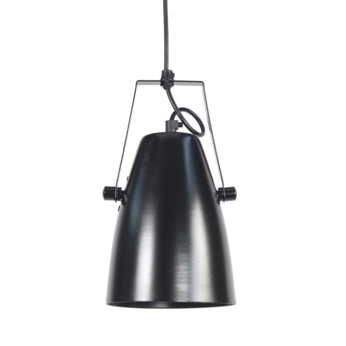 Suspension Forme Projecteur En Metal Diametre 15cm Larsen Noir Achat Vente Suspension Forme Projecteur Cdiscount