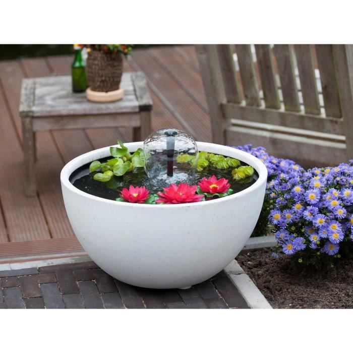 ubbink bassin de terrasse rond 30l 30x55cm blanc cdiscount jardin