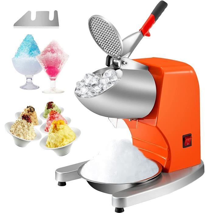 Broyeur à Glace Pilée 20 kg/24 h-VEVOR-Machine à Glace Râpée Flocon de