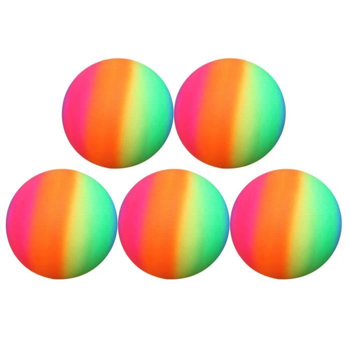 5 Pcs Boules Arc En Ciel Epaissie Flapping Ball Kickball Enfants Jouet Arc En Boules Jouer Boule Pour Aire De Jeux Jouet Cdiscount