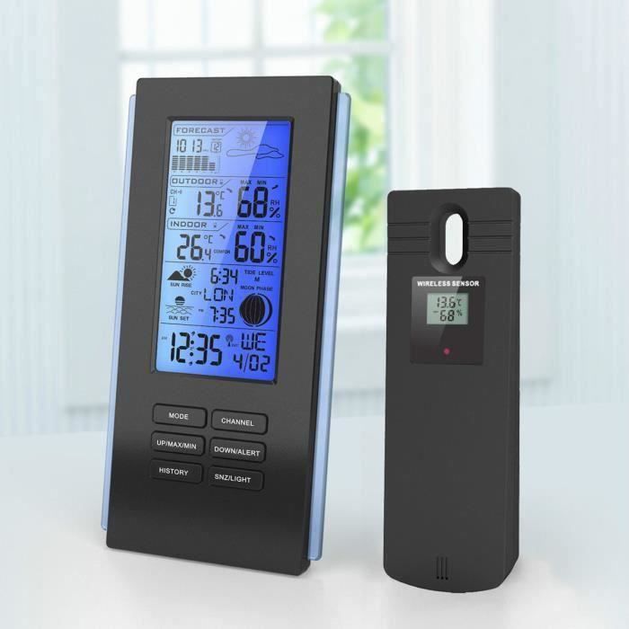 Station Météo Sans Fil MalTec – Thermomètre, Baromètre, Hygromètre – Port USB