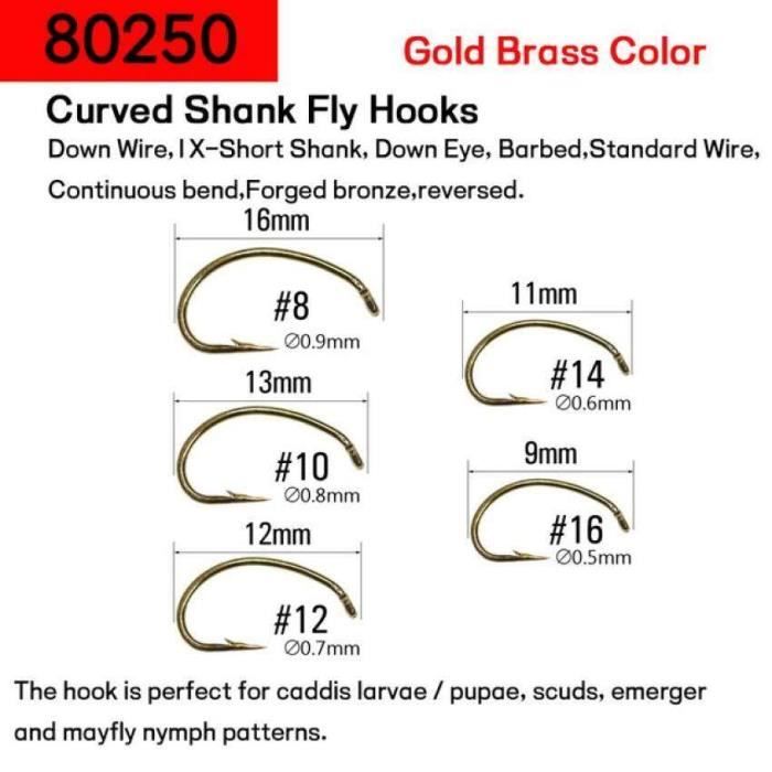 Hameçons Nymphe Tunca T70 Par 100, Pour La Truite De Mer - Foto 3