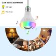 Ampoule Bluetooth LED,2 EN 1 Lampe,Couleurs E27 Enceinte Musique,Hauts-parleurs RGB Lampe Couleur,Intelligente Lumières Colorées-1
