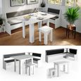 Ensemble table et bancs en angle Vicco Roman, banc de cuisine, banc avec coffre, banc de salle à manger pour table de salle à mange-1
