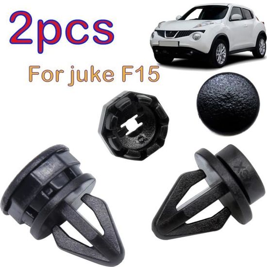 10 Clips Gris Nissan Juke - Plastique - Remplacement Hayon - Modèle 799161KA3A - Fixation Renforcée