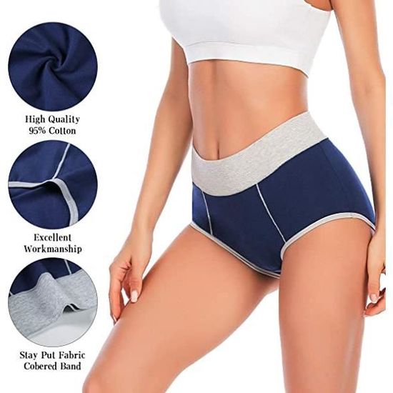 Lot De 5 Culottes Coton My Daily Confort - Marron Chocolat - 29.99