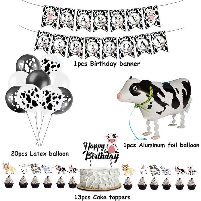 Decoration Anniversaire Licorne Fille, Kit Anniversaire Licorne Rose Avec Bannière Latex