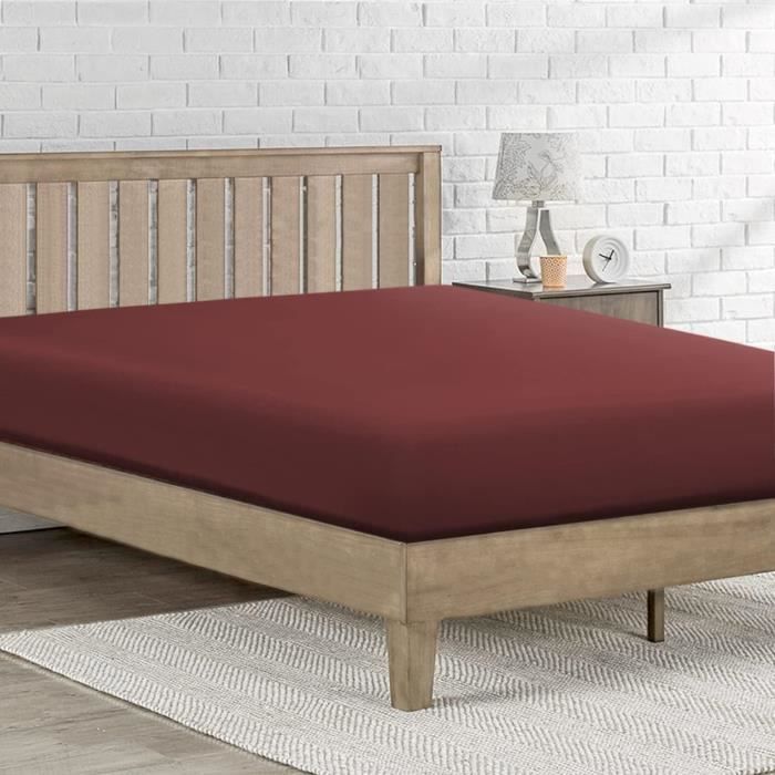Drap Housse 120x200 Cm Bonnet 30 Cm Percale De Coton PASSION PERCALE Beige 94766739