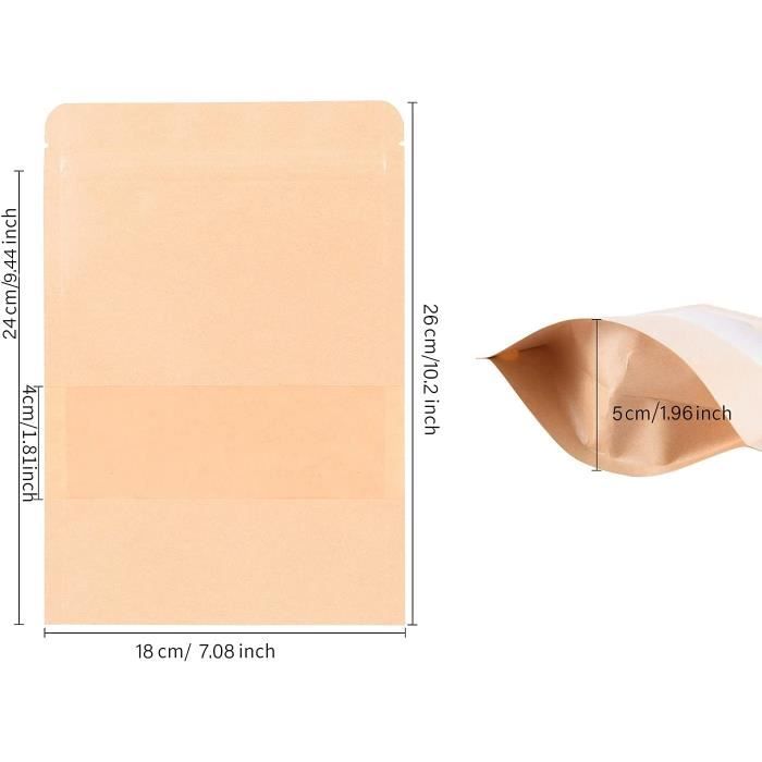 Lot De 100 Sacs De Toilette Biodégradables 60x50 Cm Avec Cordon De Serrage – Pour Camping, Randonnée, Voyages, Compatibles 20 L