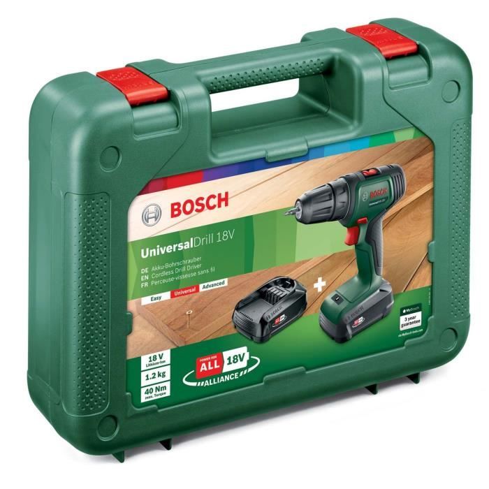 BOSCH Perceuse-visseuse sans-fil Bosch - AdvancedDrill 18 (Livrée sans  batterie ni chargeur) pas cher 
