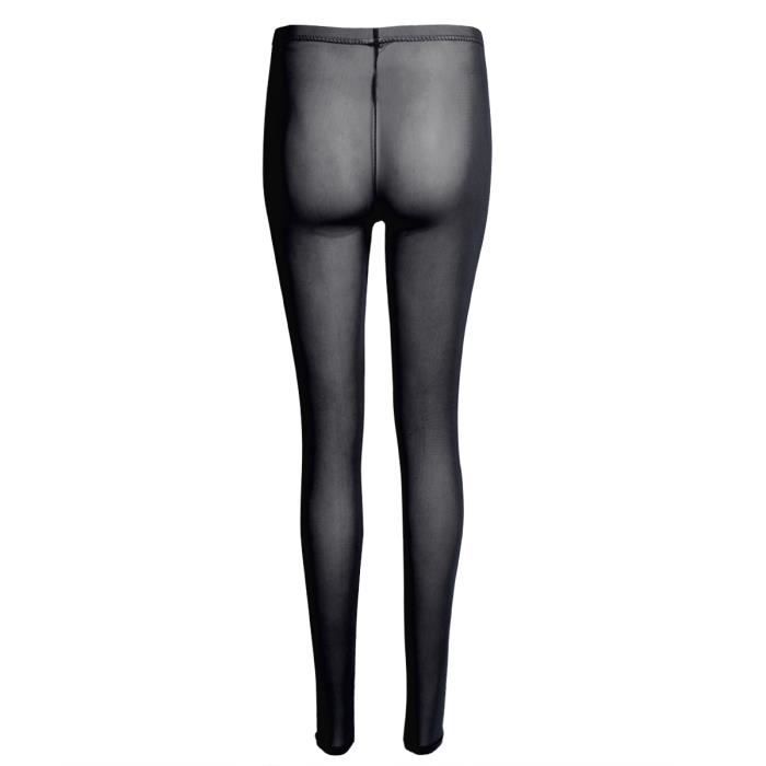 Femme en legging 2025 de sport transparent