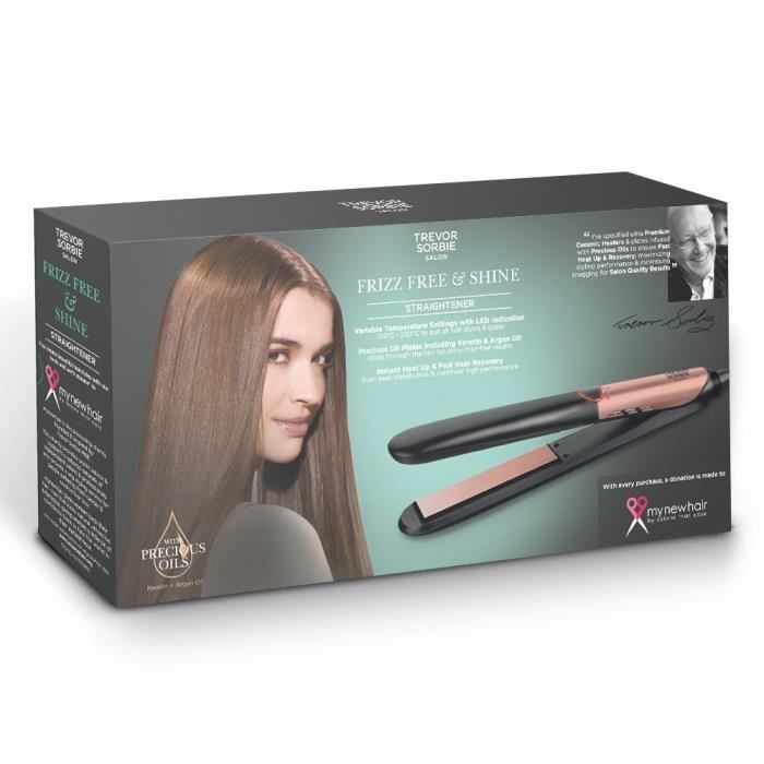 TREVOR SORBIE TRE024 Fer a lisser Noir Cuivre Cdiscount Electromenager