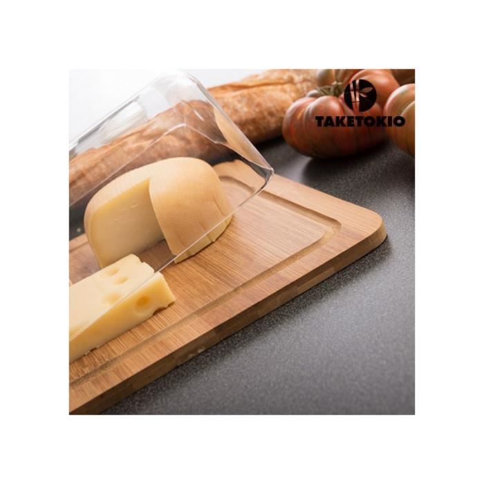 Plateau à fromage avec cloche plastique - Cdiscount Maison