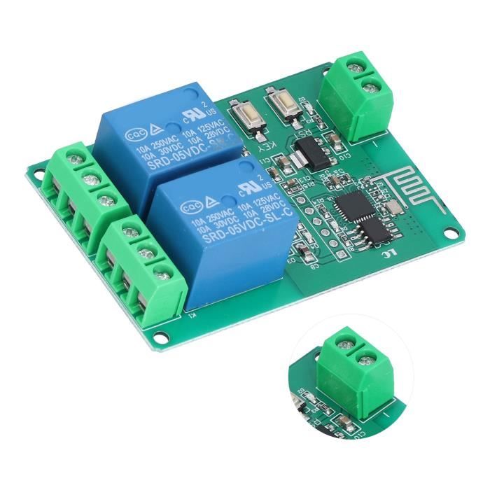 (Two Way)Module De Relais Carte De Commutation De Relais WiFi DC 5V 10A ...