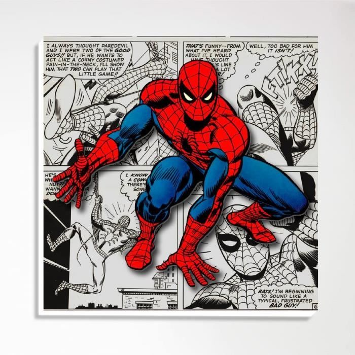 Tableau déco Spiderman effet peinture - Marvel - Tableau Deco