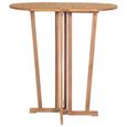 PRO-8088Chic Table de jardin pliable Table de bar avec auvent de 4 à 6 personnes - Table Haute Design Mange-Debout 100x65x105 cm Boi-3